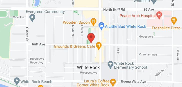 map of 310 15165 THRIFT AVENUE
